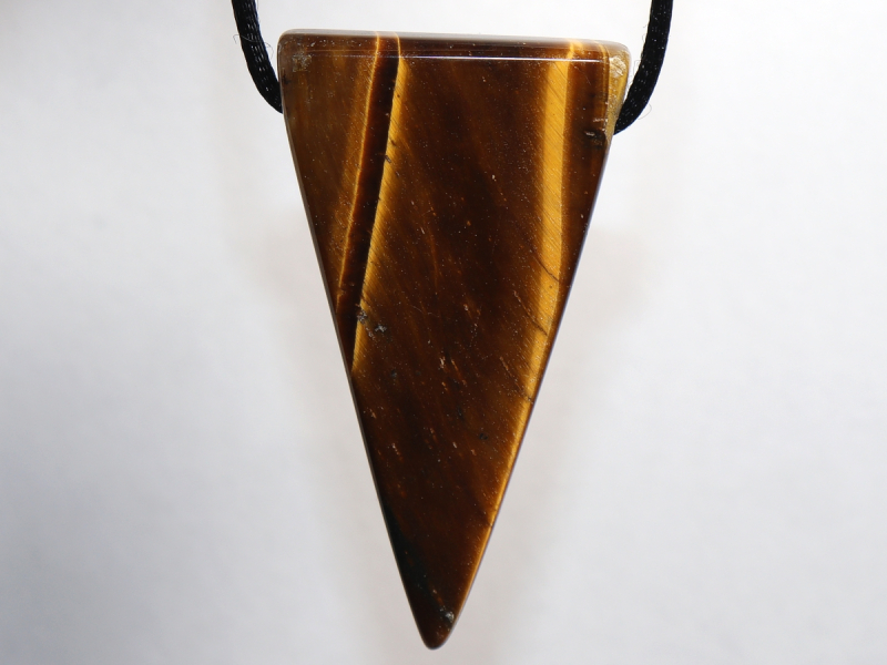 tiger's eye with cord or silver 925