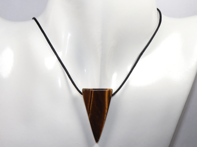 tiger's eye with cord or silver 925