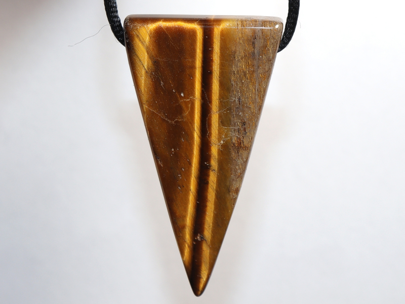 tiger's eye with cord or silver 925