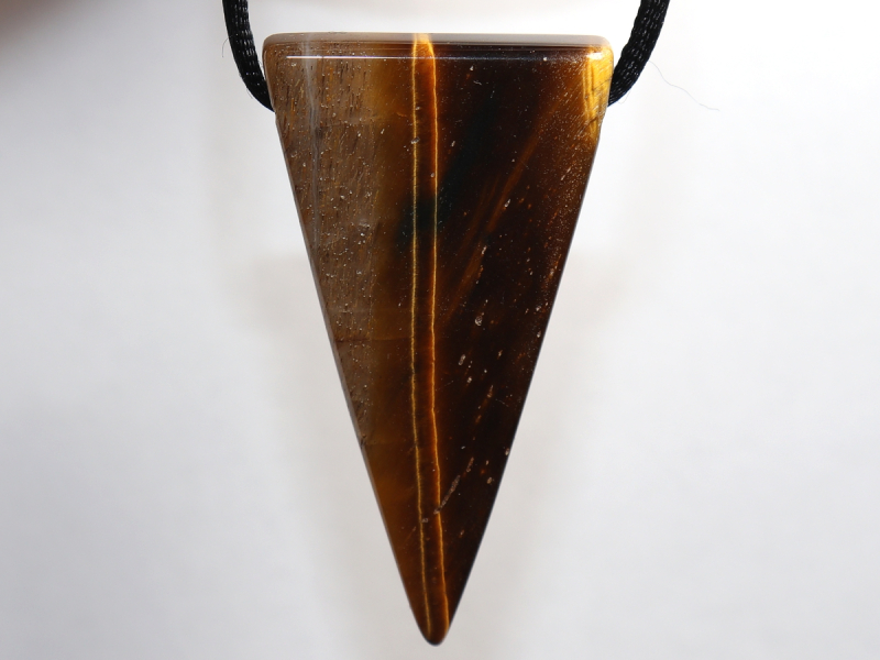 tiger's eye with cord or silver 925