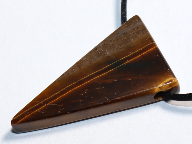 tiger's eye with cord or silver 925