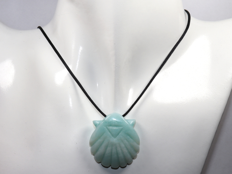 amazonite with cord or silver 925