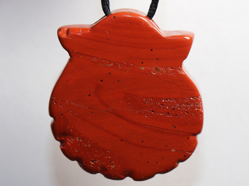 roter Jaspis mit Band oder Silber 925