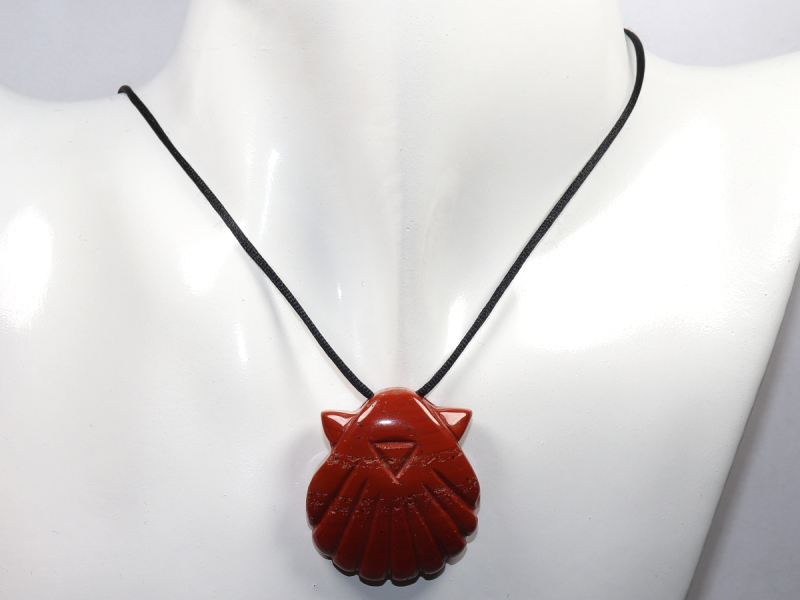 roter Jaspis mit Band oder Silber 925