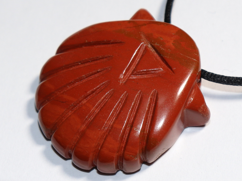 roter Jaspis mit Band oder Silber 925