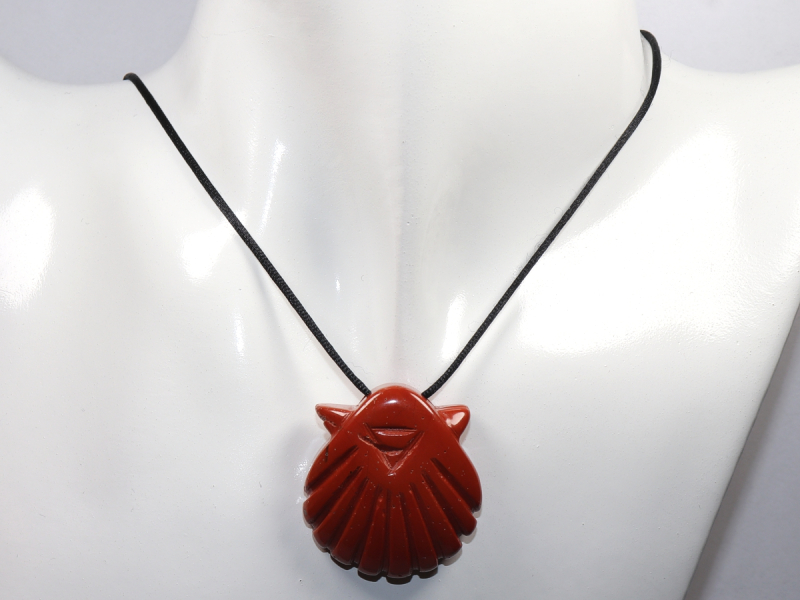roter Jaspis mit Band oder Silber 925