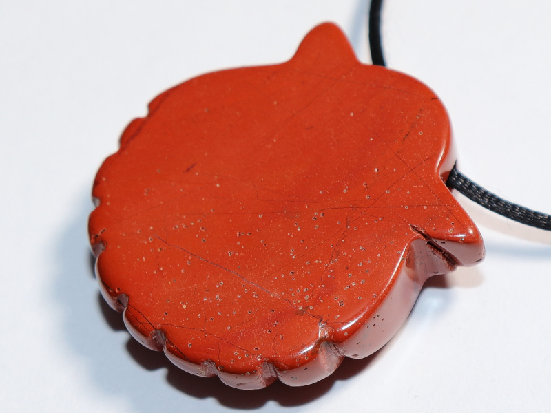 roter Jaspis mit Band oder Silber 925