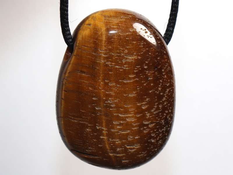 tiger's eye with cord or silver 925