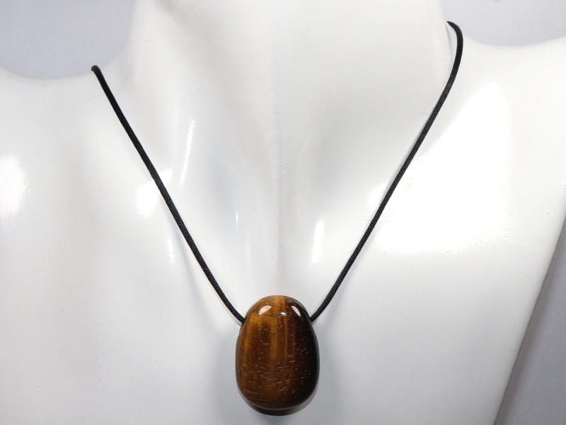tiger's eye with cord or silver 925