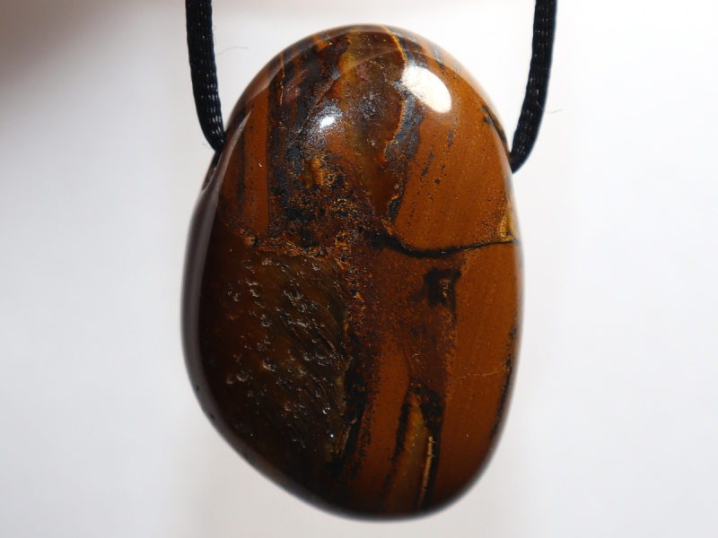 tiger's eye with cord or silver 925