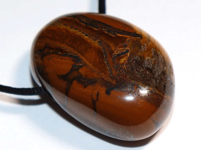 tiger's eye with cord or silver 925