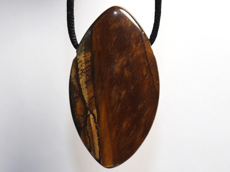 tiger's eye with cord or silver 925