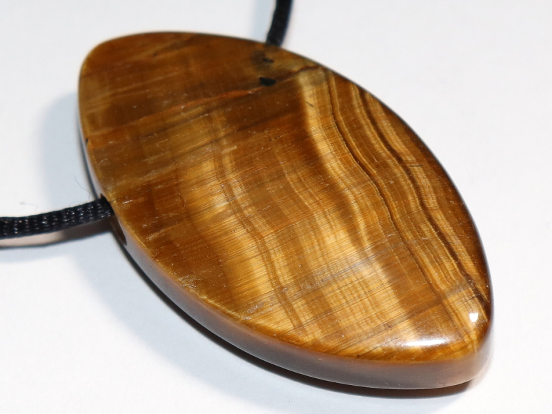 tiger's eye with cord or silver 925