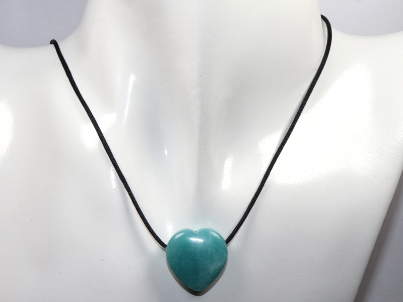 amazonite with cord or silver 925