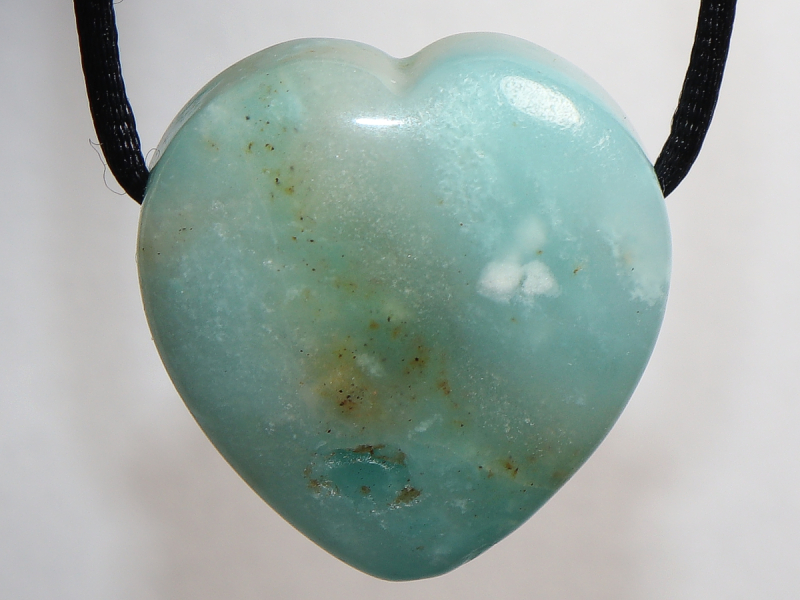 amazonite with cord or silver 925