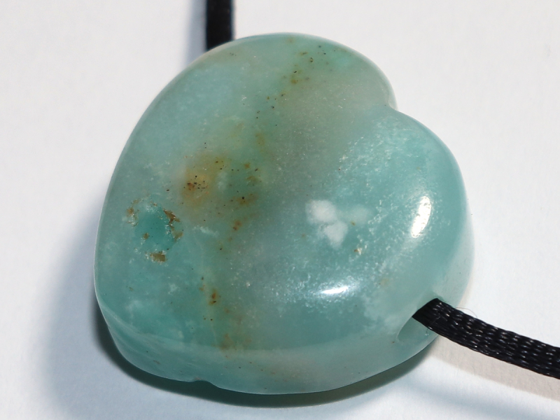 amazonite with cord or silver 925