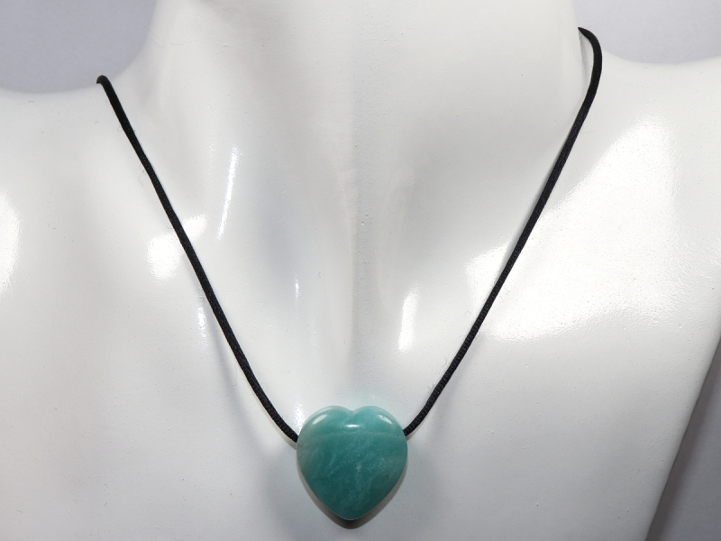 amazonite with cord or silver 925
