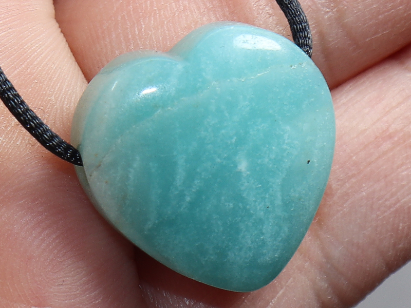 amazonite with cord or silver 925
