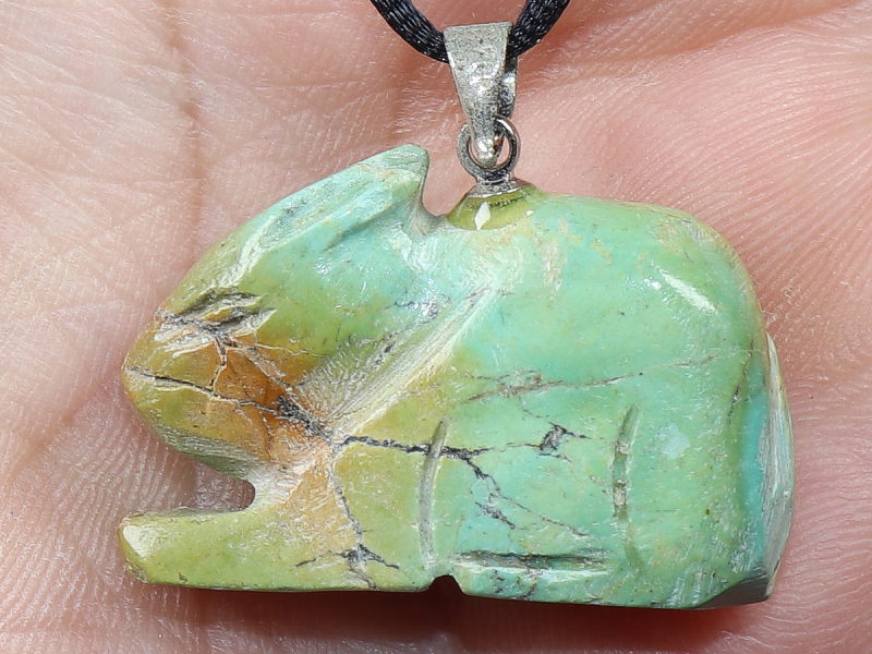 turquoise with cord or silver 925