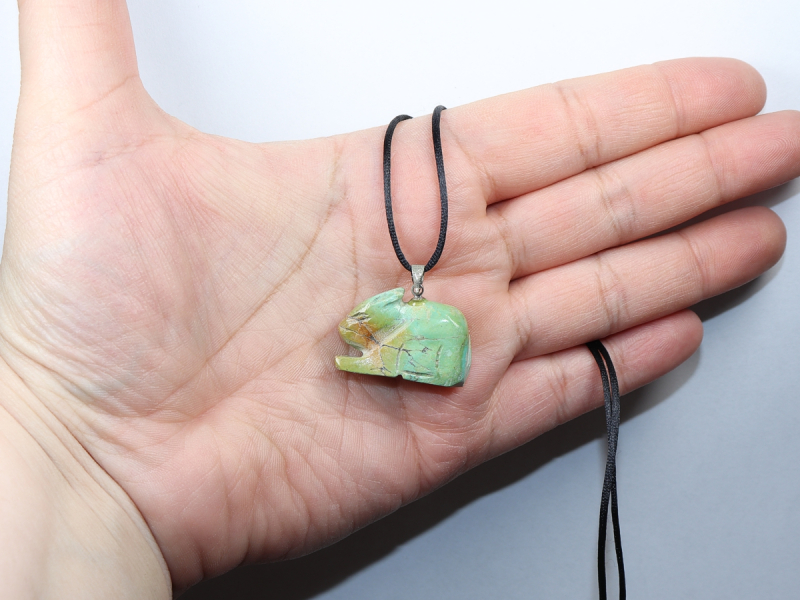 turquoise with cord or silver 925