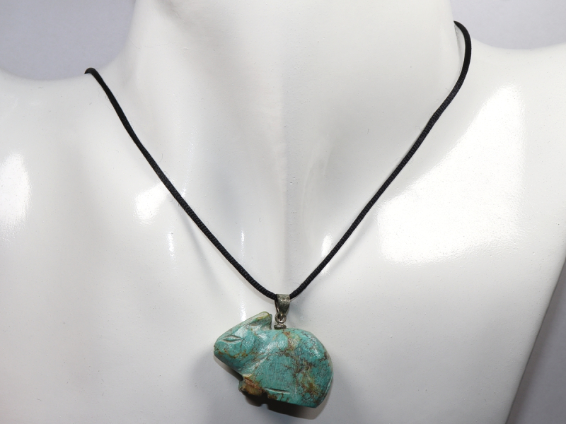 turquoise with cord or silver 925