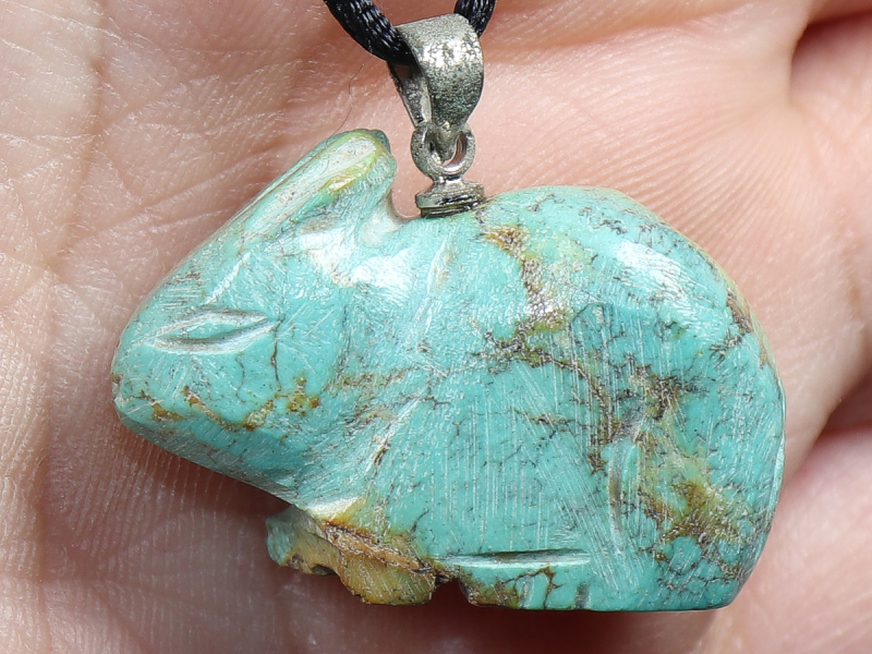 turquoise with cord or silver 925