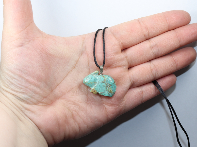 turquoise with cord or silver 925
