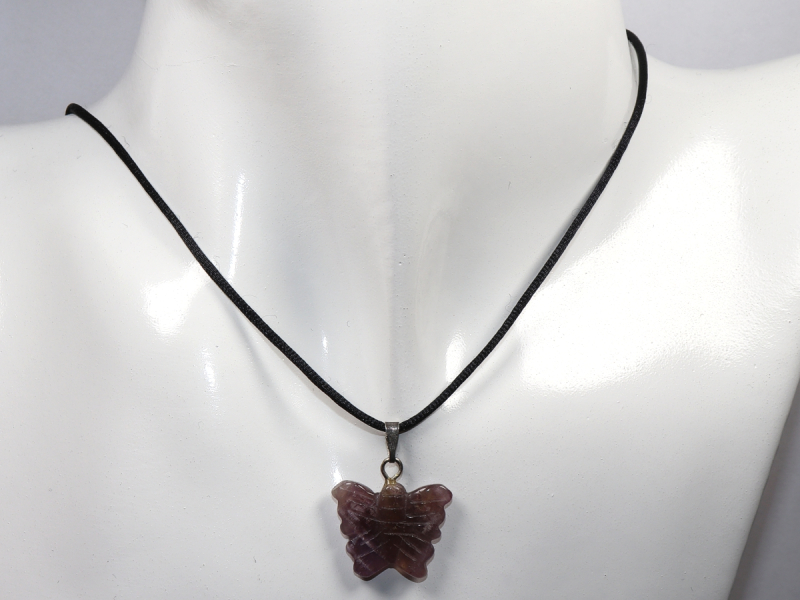 amethyst with cord or silver 925