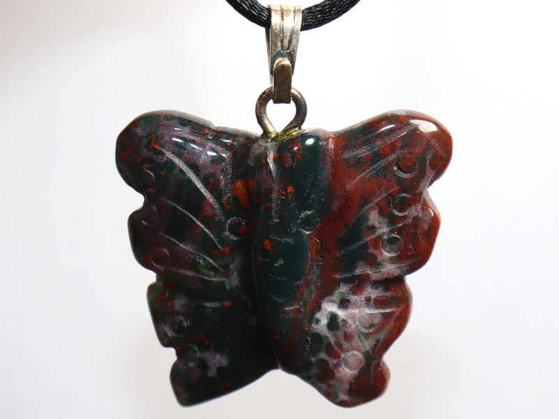 heliotrope with cord or silver 925