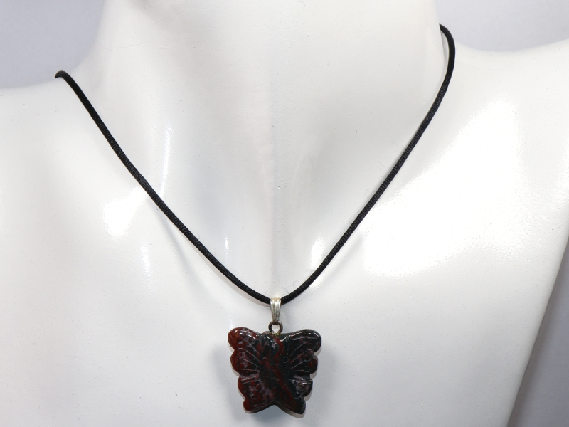 heliotrope with cord or silver 925