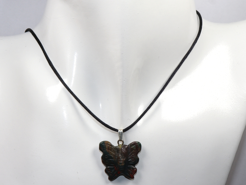 heliotrope with cord or silver 925