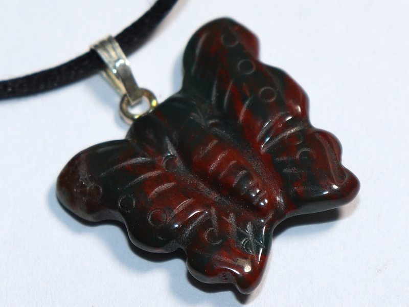 heliotrope with cord or silver 925