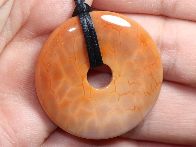 fire agate with cord