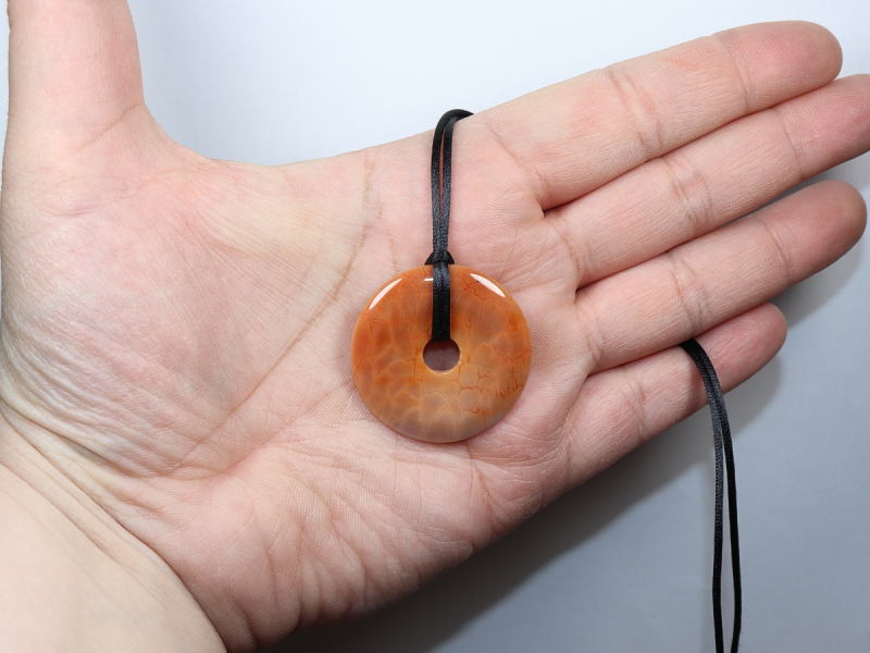 fire agate with cord