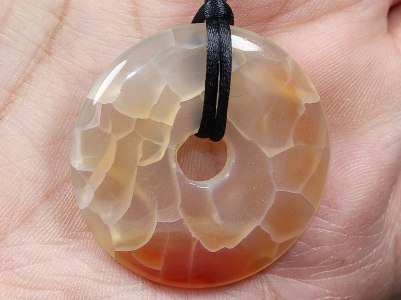 fire agate with cord