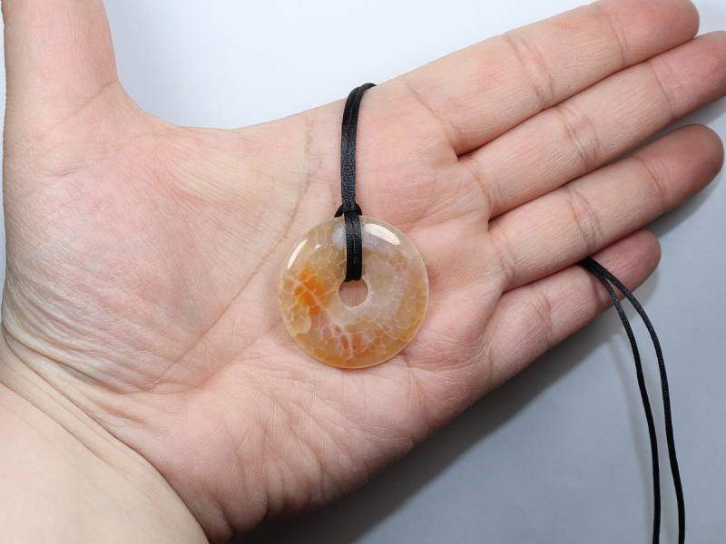 fire agate with cord