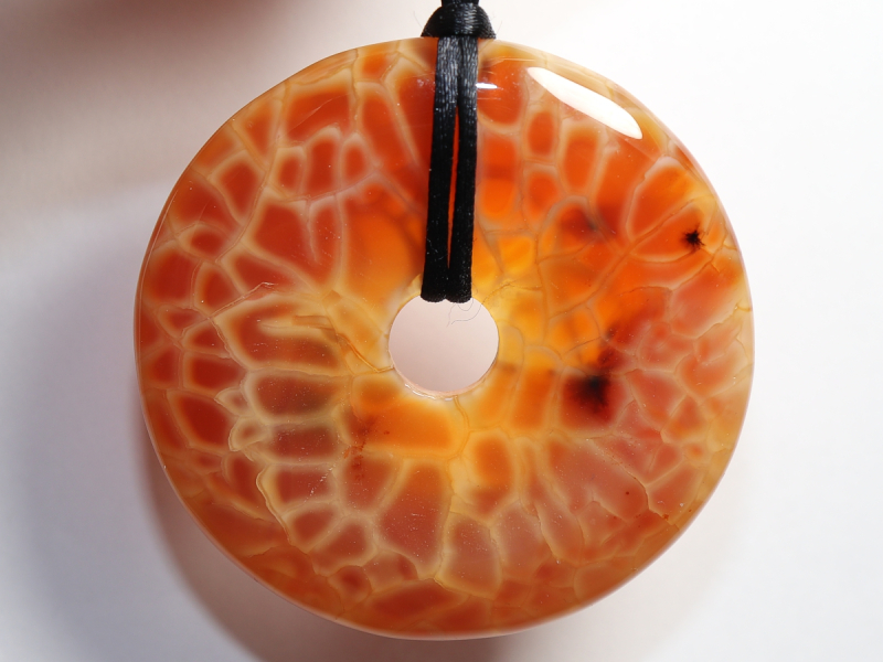 fire agate with cord