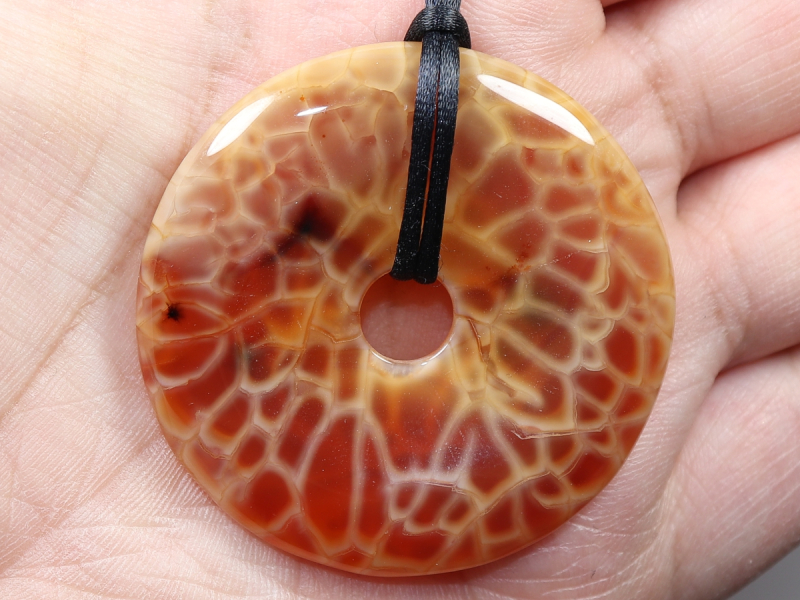 fire agate with cord