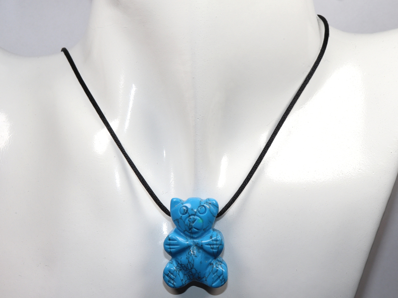 turquoise (rec.) with cord or silver 925