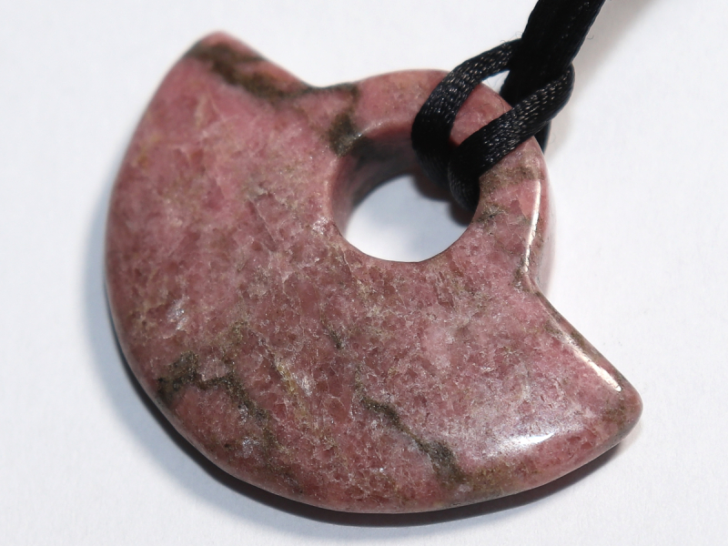 rhodonite with cord
