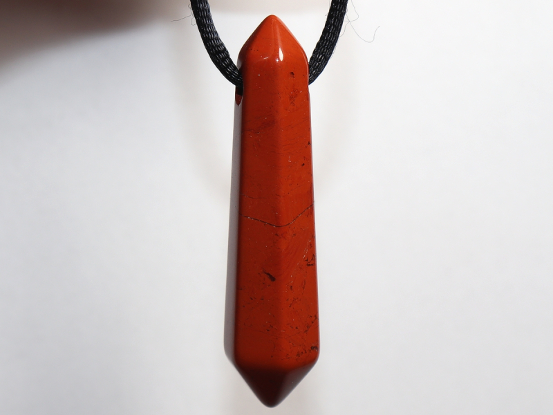 roter Jaspis mit Band oder Silber 925