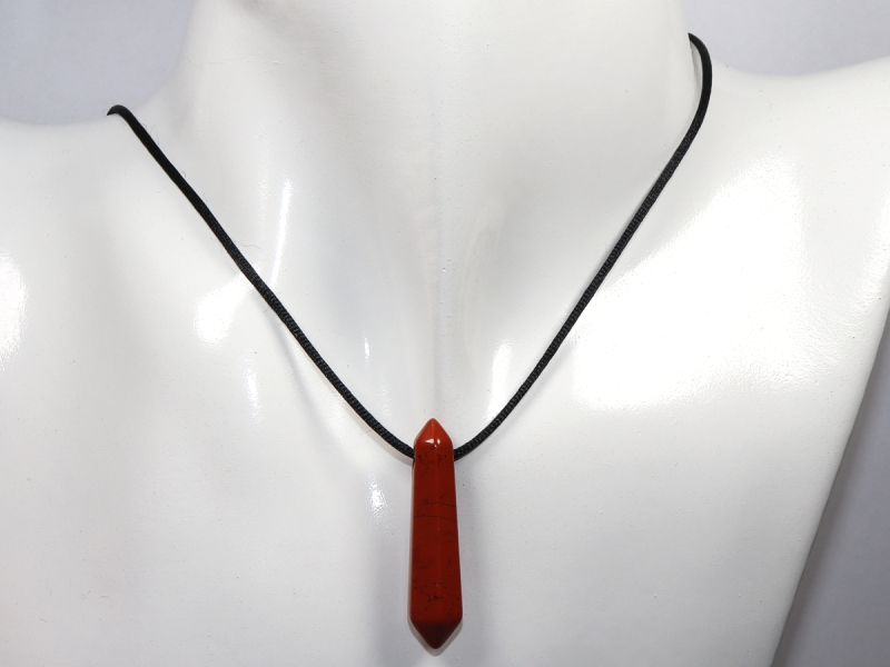 roter Jaspis mit Band oder Silber 925