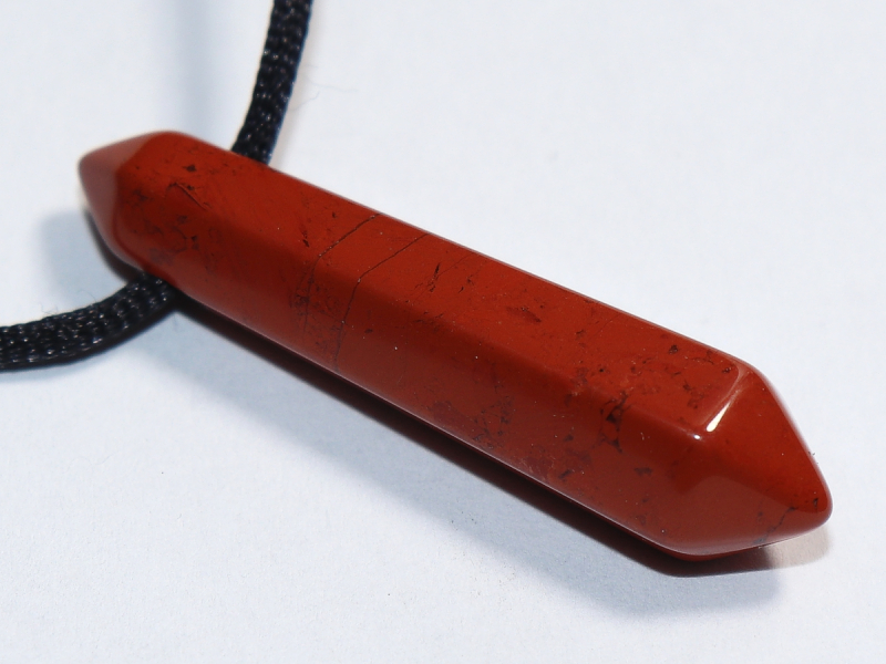 roter Jaspis mit Band oder Silber 925