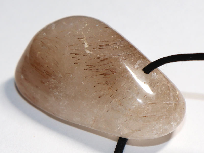 rutilated quartz with cord or silver 925