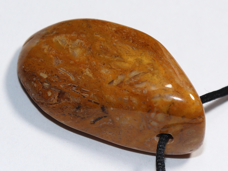 yellow jasper with cord or silver 925
