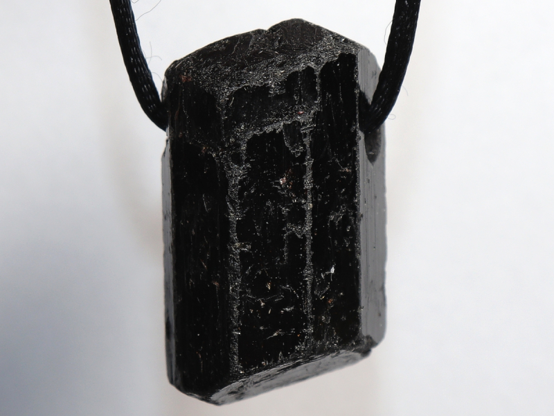 black tourmaline (Schorl) with cord or silver 925