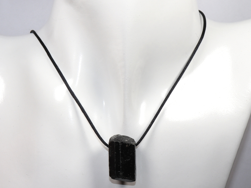 black tourmaline (Schorl) with cord or silver 925