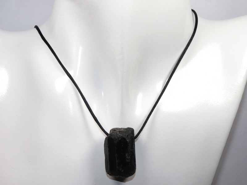 black tourmaline (Schorl) with cord or silver 925