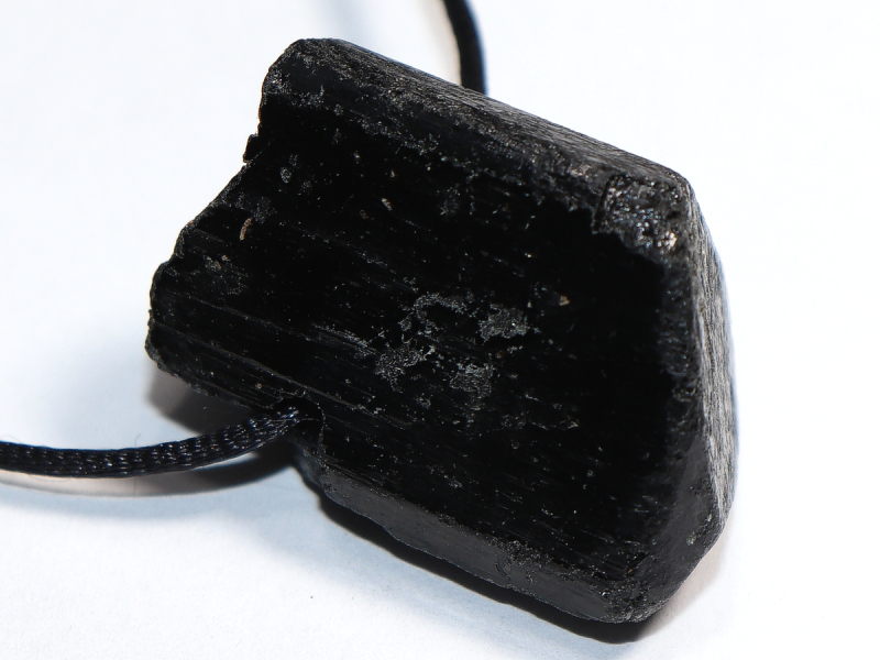 black tourmaline (Schorl) with cord or silver 925