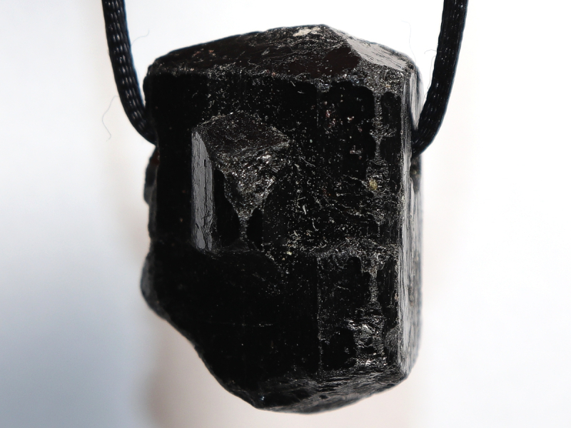 black tourmaline (Schorl) with cord or silver 925